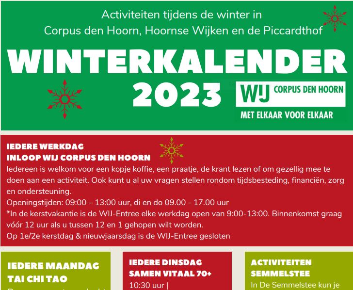 Winter Kalender Corpus 2023